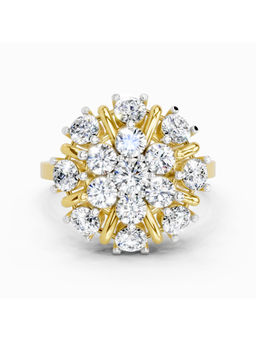 Sparkles - Gold Lab Grown Diamond 2.36 Carat Diamond Cluster Ring for Women