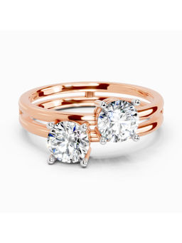 Sparkles - Rose Gold Lab Grown Diamond 2 Carat Bypass Diamond Ring