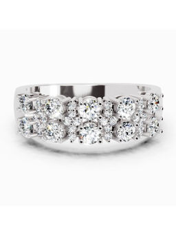 Sparkles - White Lab Grown Diamond 0.66 Carat Diamond Cluster Ring for Women