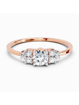 Sparkles - Rose Gold Lab Grown Diamond 0.38 Carat Diamond Cluster Ring
