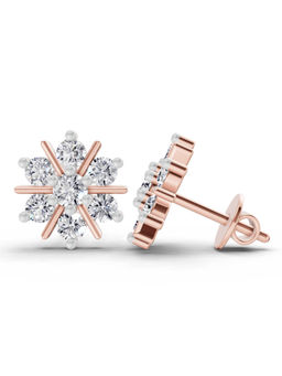 Sparkles - Rose Gold Lab Grown Diamond 1.40 Ct Earrings for Women