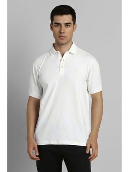 Simon Carter - Men White Textured Polo T-shirt