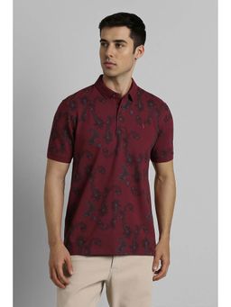 Simon Carter - Men Maroon Printed Polo T-shirt