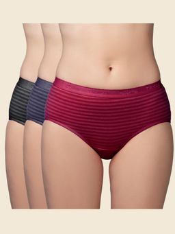 Trylo - Yiking Dark - Multi-Color Mid Waist Hipster Briefs (Pack of 3)