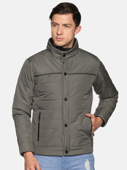 SHOWOFF - Men's Casual Olive Solid Jacket