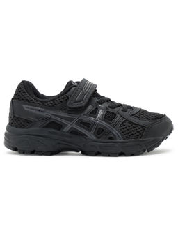 ASICS - Kids Black Contend 4B Plus Vel Running Shoes