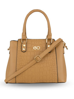 E2O - Brown Solid Handbag