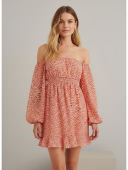 Twenty Dresses by Nykaa Fashion - Womens Georgette Orange Mini Dress