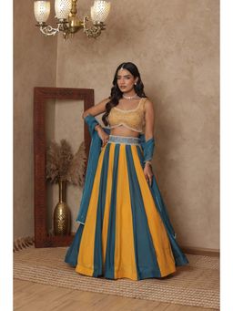 DEASHA INDIA - Malvika Kali Embroidered Lehenga with Blouse and Dupatta