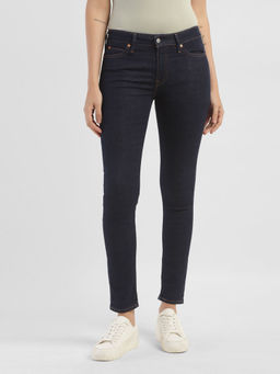 Levi's - Women Mid Rise 711 Navy Blue Jeans