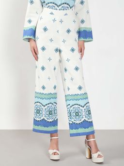 VERO MODA - Women White Printed Casual Trouser