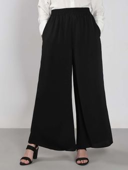 VERO MODA - Women Black Solid Casual Trouser