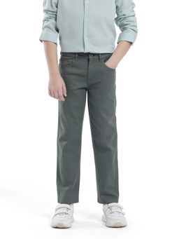 RARE ONES - Boys Olive Solid Jeans - Rare Ones By Rare Rabbit