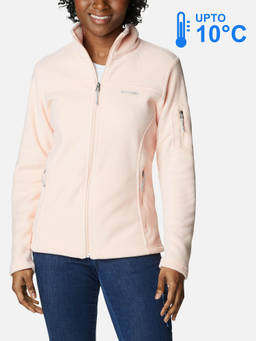Columbia - Women Orange Fast Trek Fleece Jacket upto 10°c