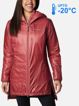 Columbia - Women Red Omni-Heat Infinity Arch Rock Down Jacket upto -20°c
