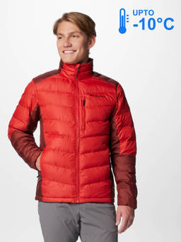 Columbia - Men Red Omni-Heat Infinity Labyrinth Down Jacket upto -10°c