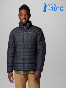 Columbia - Men Black Omni-Heat Reflective Powder Lite Down Jacket upto -10°c