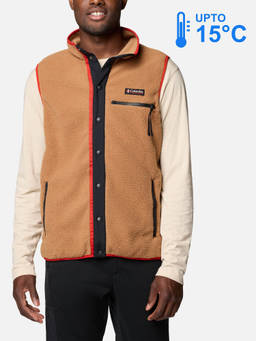 Columbia - Men Brown Helvetia Fleece Vest upto 15°c