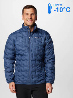 Columbia - Men Blue Omni-Heat Reflective Delta Ridge II Down Jacket for upto -10°c