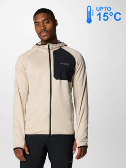Columbia - Men Beige Omni-Wick Triple Canyon Fleece Jacket upto 15°c