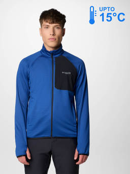 Columbia - Men Blue Omni-Wick Triple Canyon Fleece Jacket upto 15°c