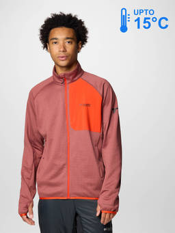 Columbia - Men Red Omni-Wick Triple Canyon Fleece Jacket upto 15°c