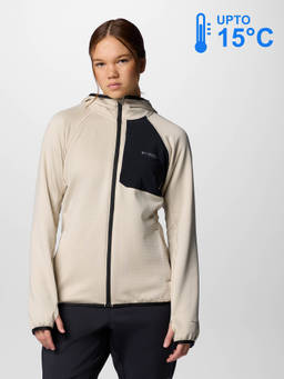 Columbia - Women Beige Omni-Wick Triple Canyon Fleece Jacket upto 15°c