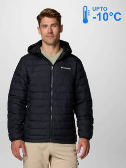 Columbia - Men Black Omni-Heat Reflective Powder Lite Down Jacket upto -10°c