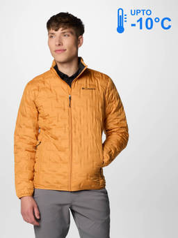 Columbia - Men Yellow Omni-Heat Reflective Delta Ridge Down Jacket upto -10°c