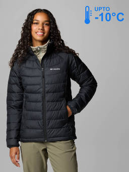 Columbia - Women Black Omni-Heat Reflective Powder Lite Down Jacket upto -10°c