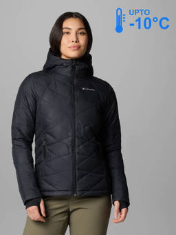 Columbia - Women Black Omni-Heat Reflective Heavenly Down Jacket for upto -10°c