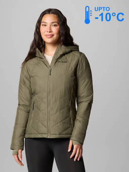 Columbia - Women Olive Omni-Heat Reflective Heavenly Down Jacket upto -10°c