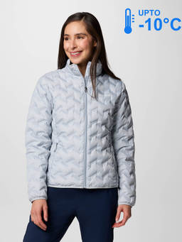 Columbia - Women Blue Omni-Heat Reflective Delta Ridge Down Jacket upto -10°c
