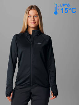 Columbia - Women Black Omni-Wick Triple Canyon Fleece Jacket upto 15°c