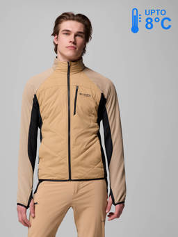 Columbia - Men Brown Omni-Heat Arctic Arctic Crest Fleece Jacket upto 8°c
