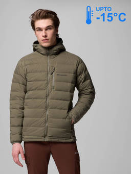 Columbia - Men Green HEATSEAL Drift Peak Down Jacket upto -15°c