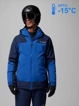 Columbia - Men Navy Blue Omni-Heat Infinity Cirque Bowl Down Jacket upto -15°c