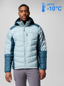 Columbia - Men Blue Omni-Heat Infinity Labyrinth Down Jacket upto -10°c
