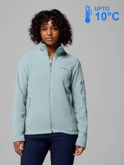 Columbia - Women Blue Fast Trek II Winter Sports Fleece Jacket for upto 10°c