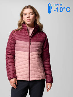 Columbia - Women Pink Omni-Shield Powder Pass Down Jacket upto -10°c