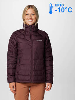 Columbia - Women Maroon Omni-Heat Reflective Powder Lite Down Jacket upto -10°c