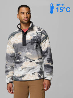 Columbia - Men Multi-Color Helvetia II Winter Sports Fleece Jacket for upto 10°c