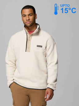 Columbia - Men Cream Helvetia II Winter Sports Fleece Jacket for upto 10°c