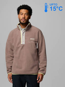 Columbia - Men Brown Helvetia II Winter Sports Fleece Jacket for upto 10°c