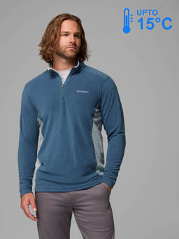 Columbia - Men Blue Klamath Range Pullover upto 15°c