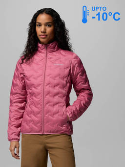 Columbia - Women Pink Omni-Heat Reflective Delta Ridge II Down Jacket for upto -10°c