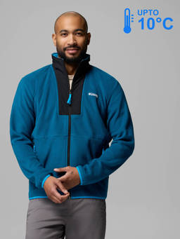 Columbia - Men Blue MTR Sequoia Grove II Lifestyle Fleece Jacket for upto 10°c