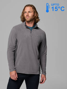Columbia - Men Grey MTR Klamath Range II Winter Sports Fleece Jacket for upto 15°c