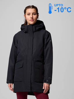 Columbia - Women Black Omni-Heat Infinity Pulaski Hiking Trekking Jacket for upto -10°c