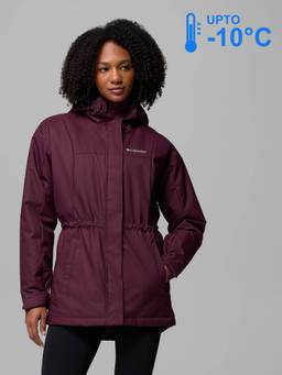 Columbia - Women Purple Omni-Heat Reflective Hikebound II Jacket for upto -10°c